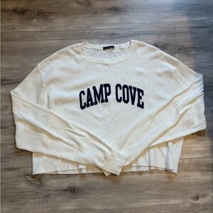 Brandy Melville Cream Textured Knit Top